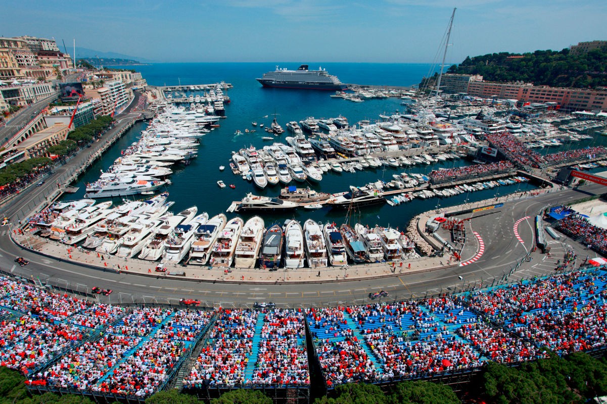Monaco Grand Prix atmosphere · image courtesy of Explora Journeys; previous event imagery